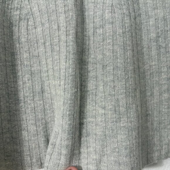 Babaton Nathaniel Sweater Long Sleeve Wool Linen Blend Grey Size Small Crop - Picture 4 of 6